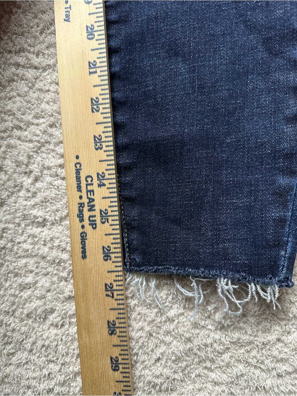 Judy Blue Skinny Fit Jeans Women’s Size 9/29 Dark Wash Stretch Raw Hem Denim - Picture 9 of 9